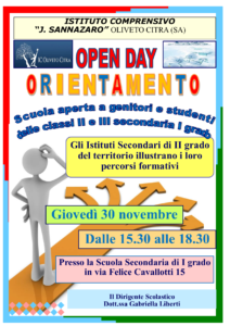 locandina open day orientamento